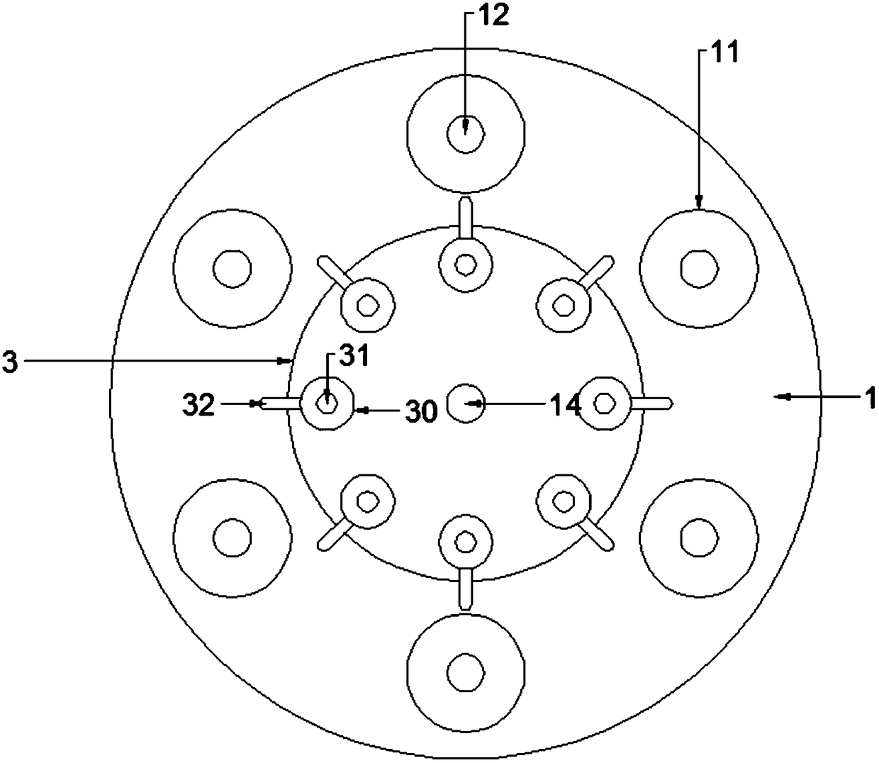 Environment-friendly type chemical reagent containing device for chemical engineering