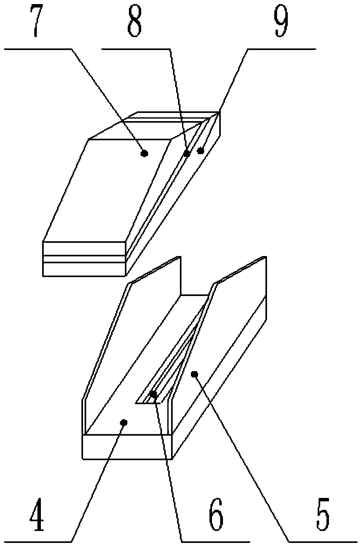 Rock slope slip test system