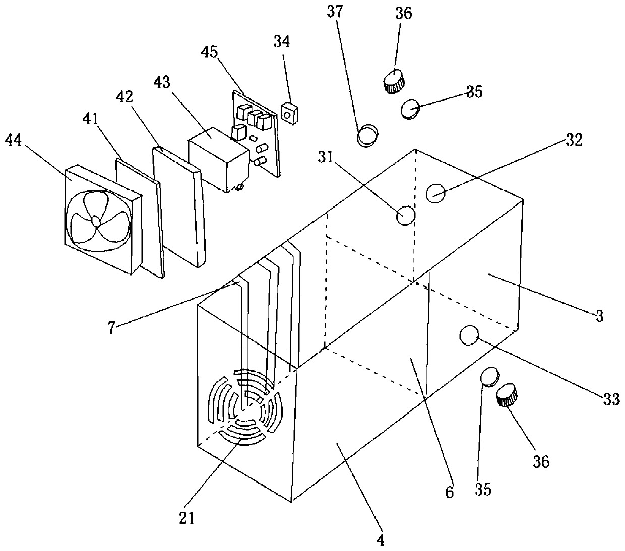 Smoke gas discharging device in medical endoscopic surgery