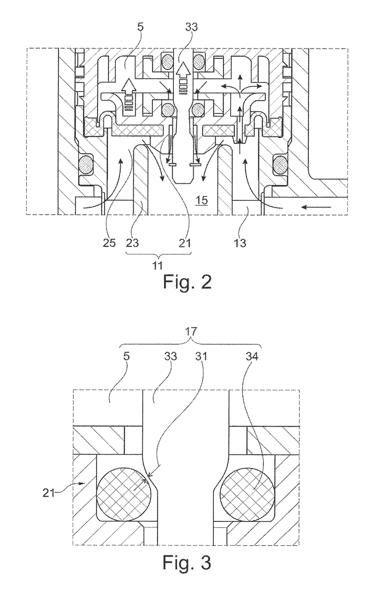 Process medium-controlled regulating valve