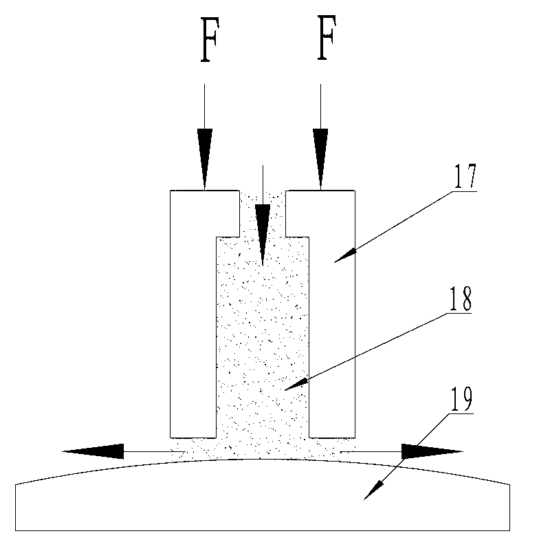 Constraint abrasive flow polishing tool head