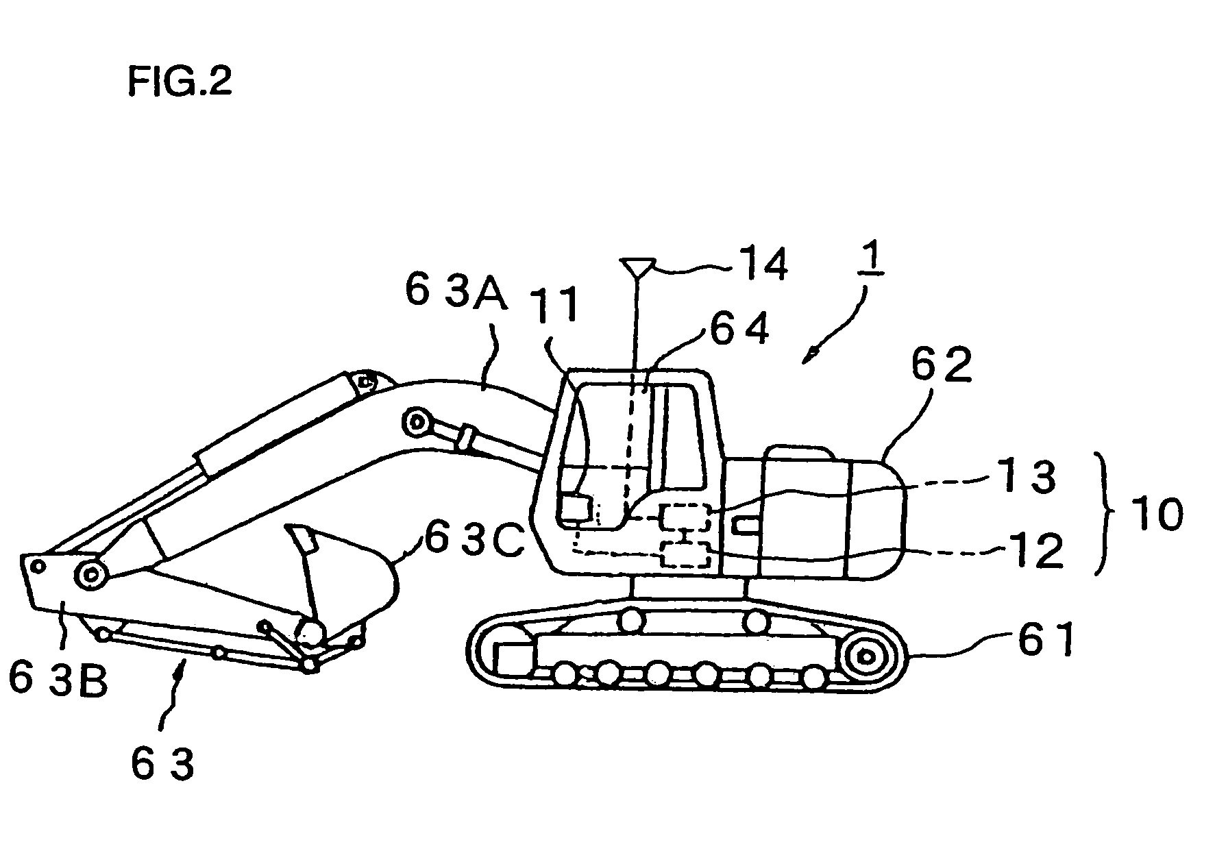 Working machine, failure diagnosis system for work machine and maintenance system for work machines