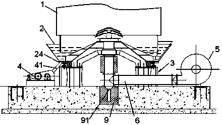 Gas producer deslagging device