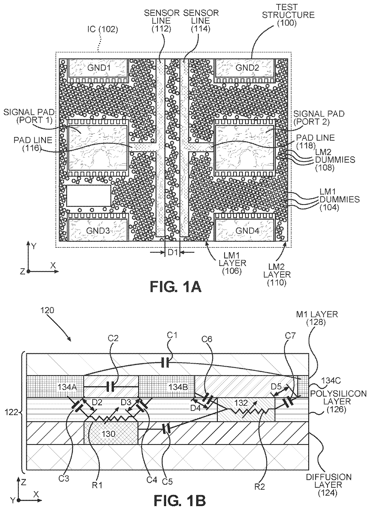 Vertically-aligned and conductive dummies in integrated circuit layers for capacitance reduction and bias independence and methods of manufacture