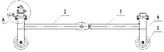 Anti-derailment bearing vehicle for drifting tunnel