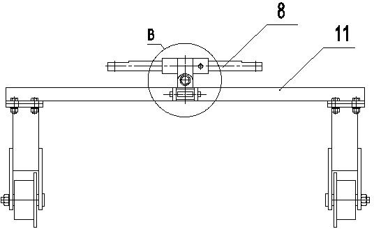 Anti-derailment bearing vehicle for drifting tunnel