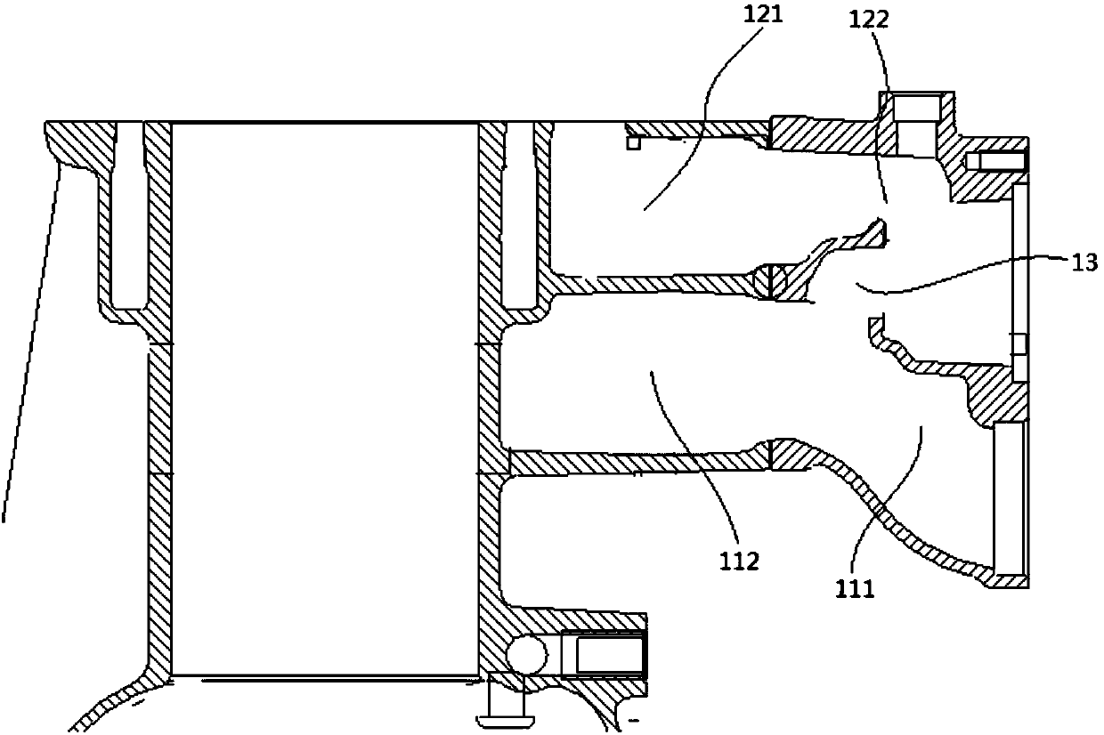 Water feeding and discharging integrated base applied to engine, engine and vehicle