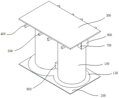 Balanced pressure-bearing battery pack, preparation method thereof and structural integrated battery box