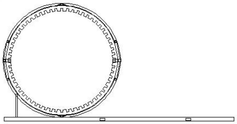 A large-diameter steel cage skeleton forming machine and method