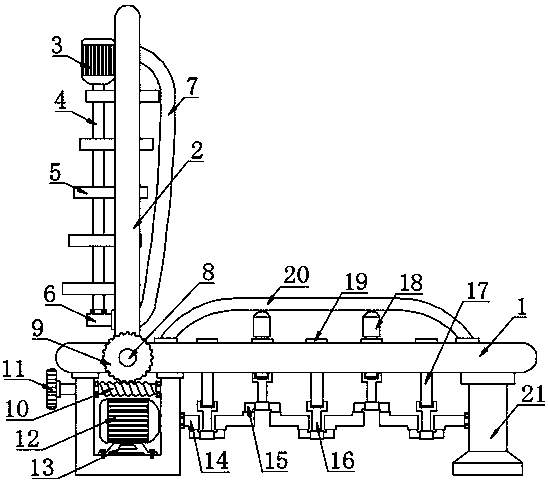 Massage chair capable of partially running in multiple directions