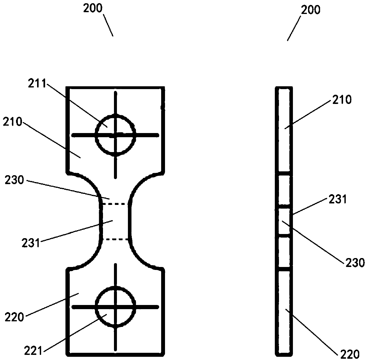 Coating spraying method for sample matrix for coating material in-situ tensile observation