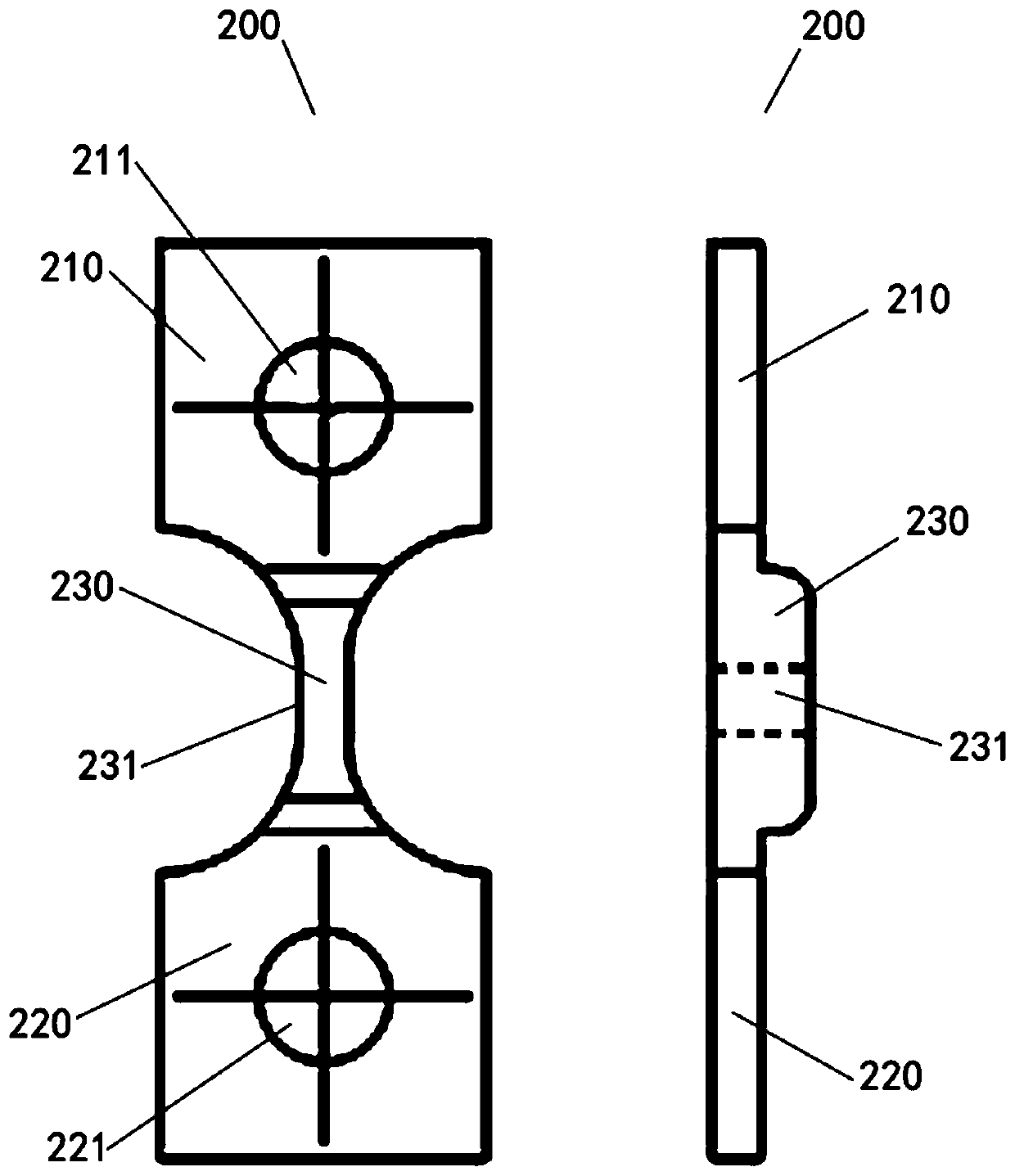 Coating spraying method for sample matrix for coating material in-situ tensile observation