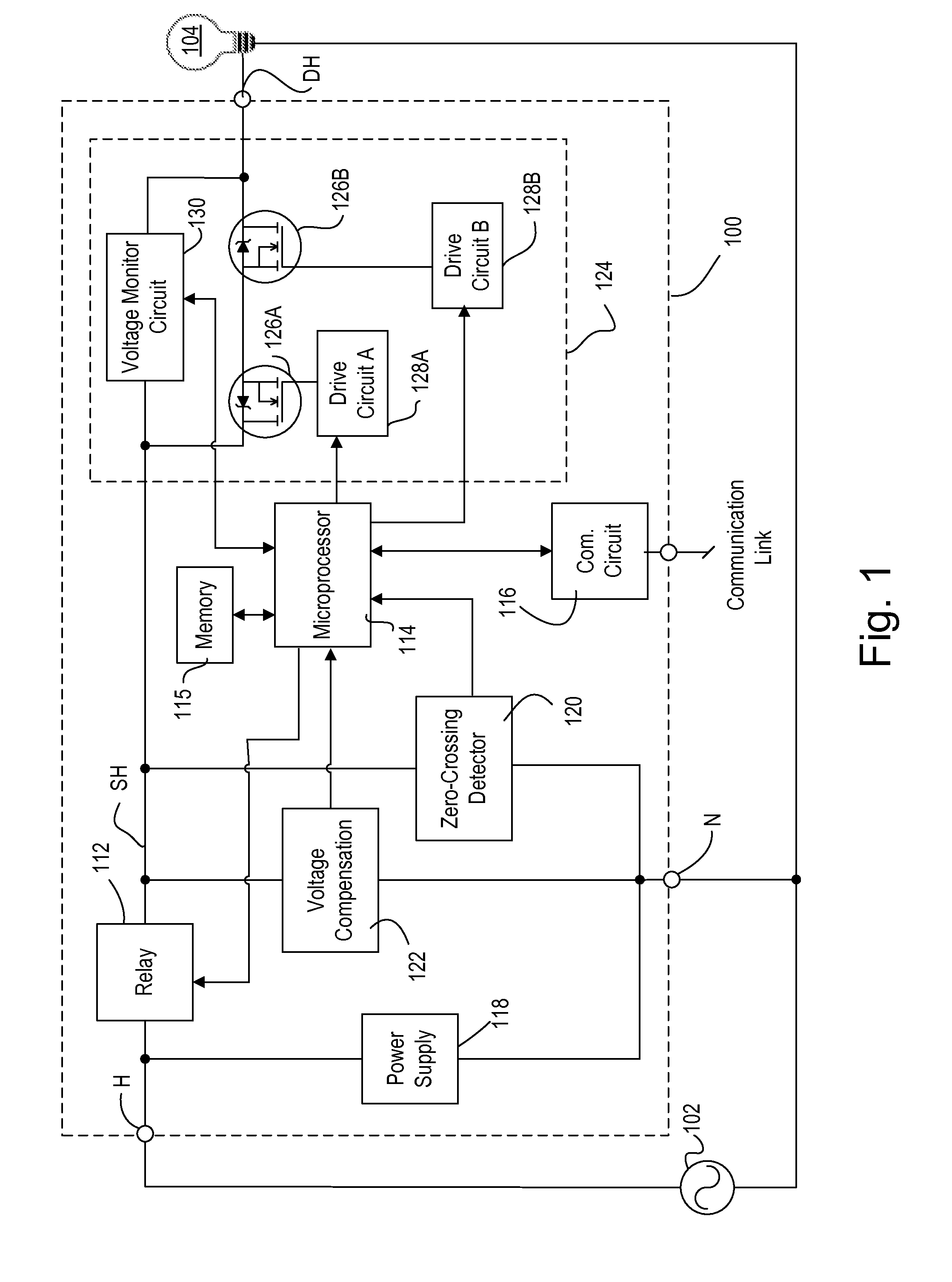 Method of detecting a fault condition of a load control device