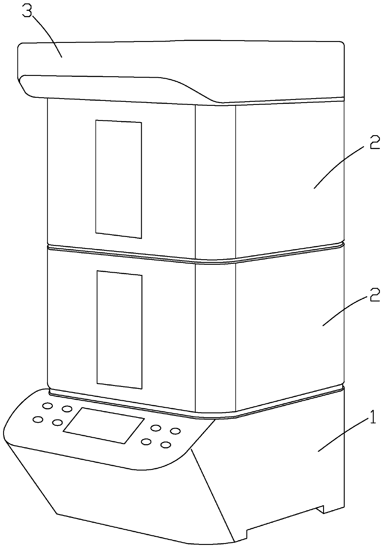 Independent modularized dish-washing machine and manufacturing method thereof