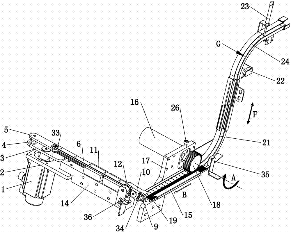 Button feeding structure of plastic button nailing machine