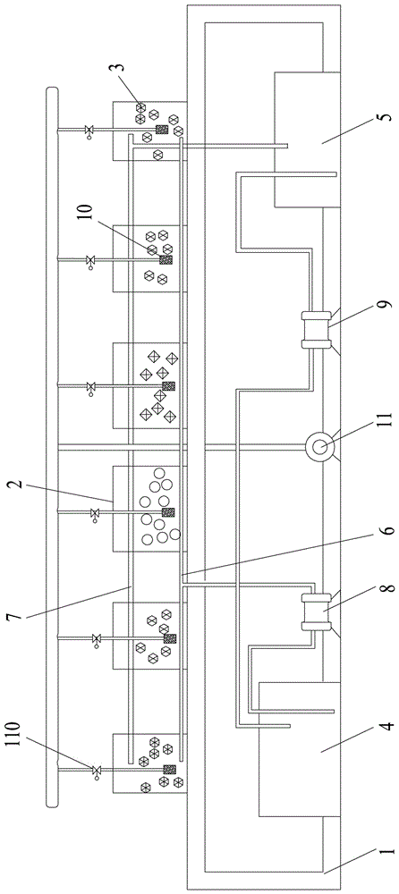 Method and device for rapid evaluation of ammonia nitrogen removal characteristics of various biological fillers