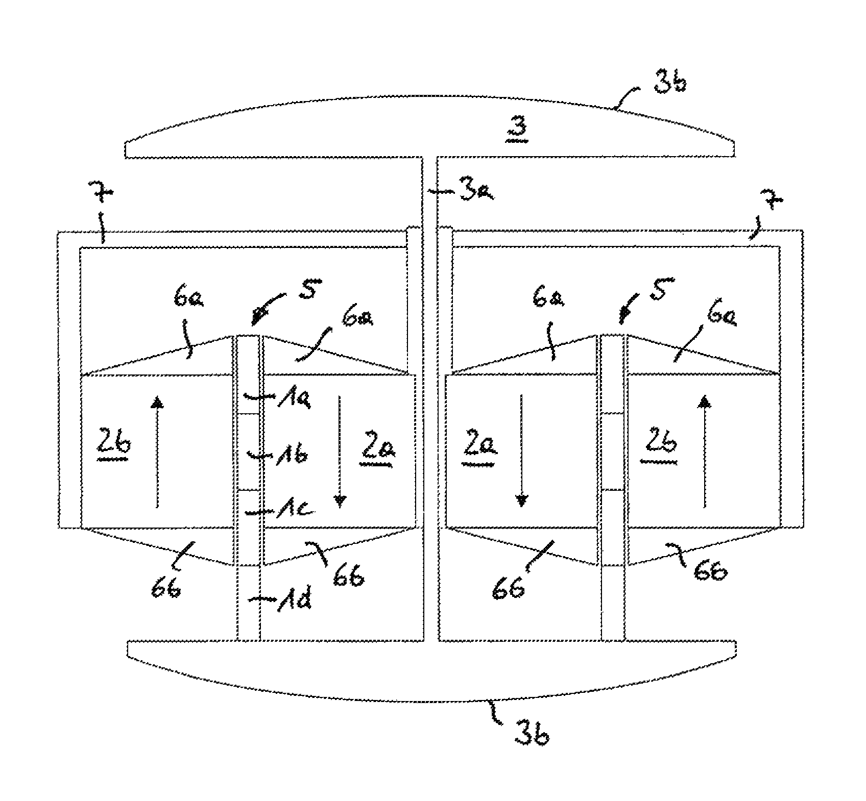 Linear drive and pump system, in particular an artificial heart