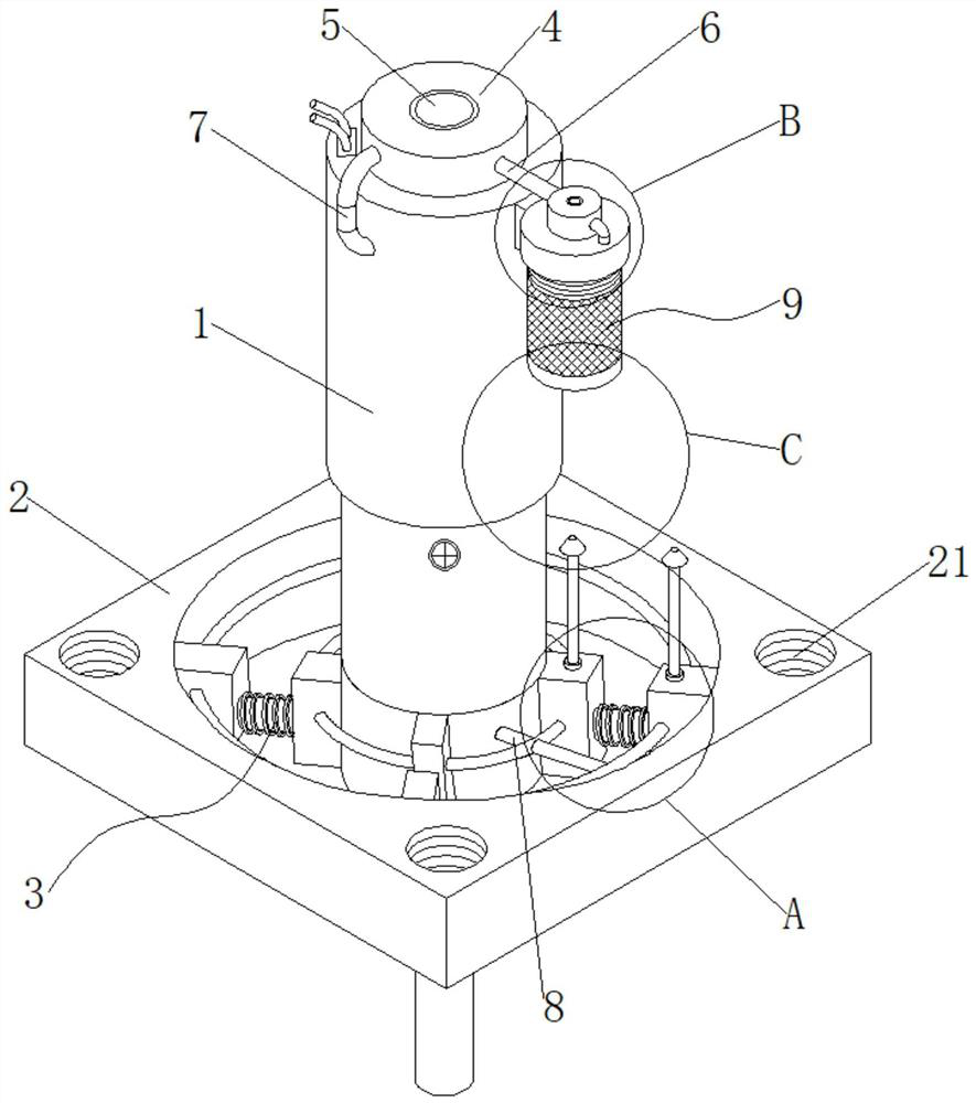 Dustproof, shockproof and moistureproof permanent magnet DC motor