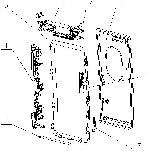 Lightweight sliding plug door system used for electric multiple units