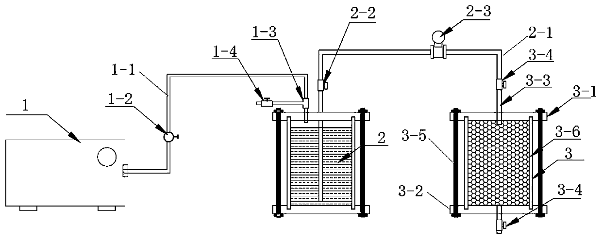 Pressure-stabilized simulated grouting test device and application method thereof