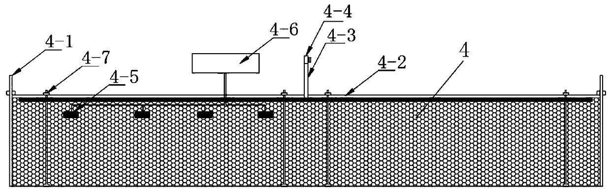 Pressure-stabilized simulated grouting test device and application method thereof