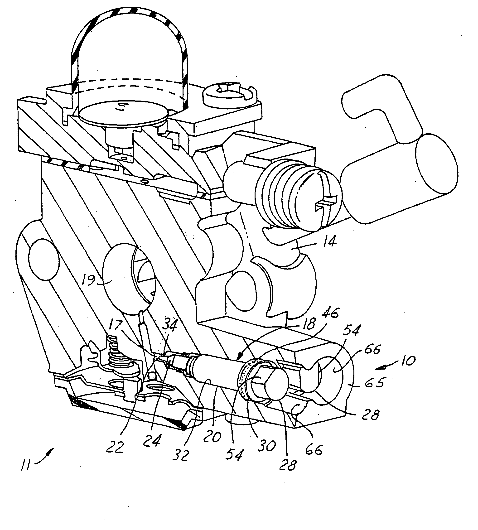 Carburetor air-fuel mixture adjustment assembly