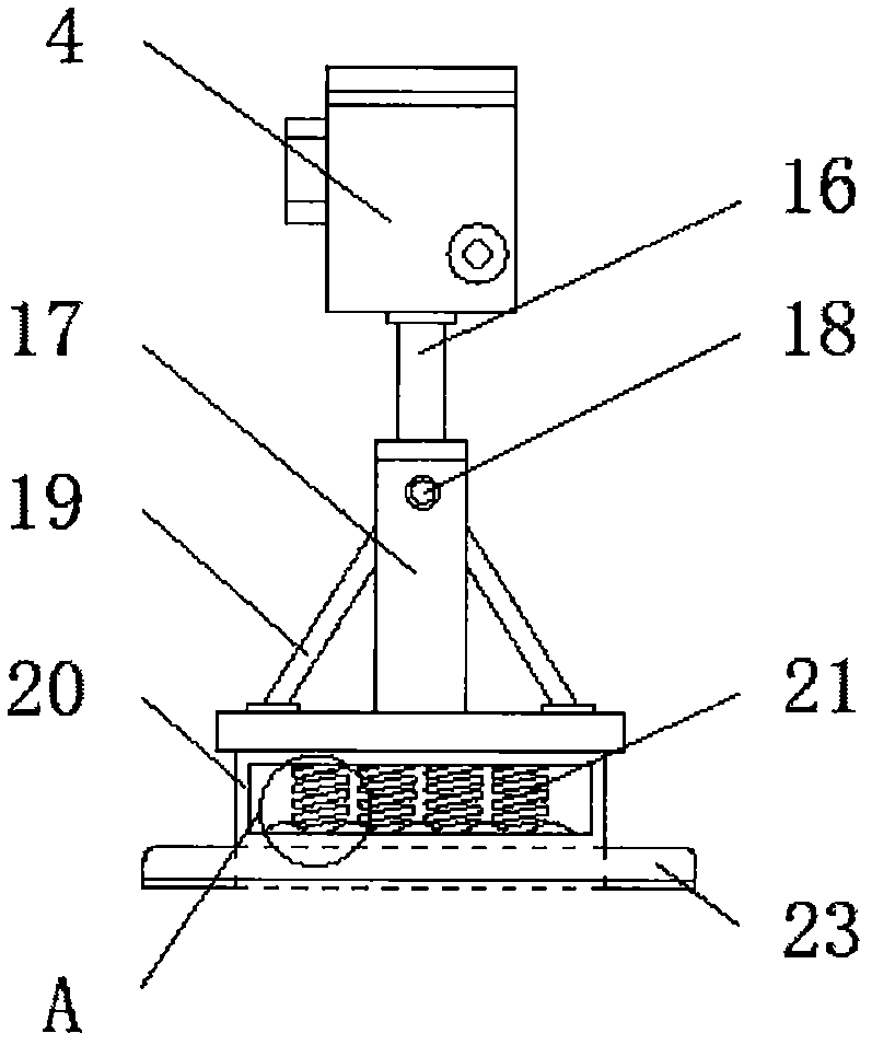 Method for non-contact measurement of displacement of tamping apparatus of railway track lifting and lining tamping wagon