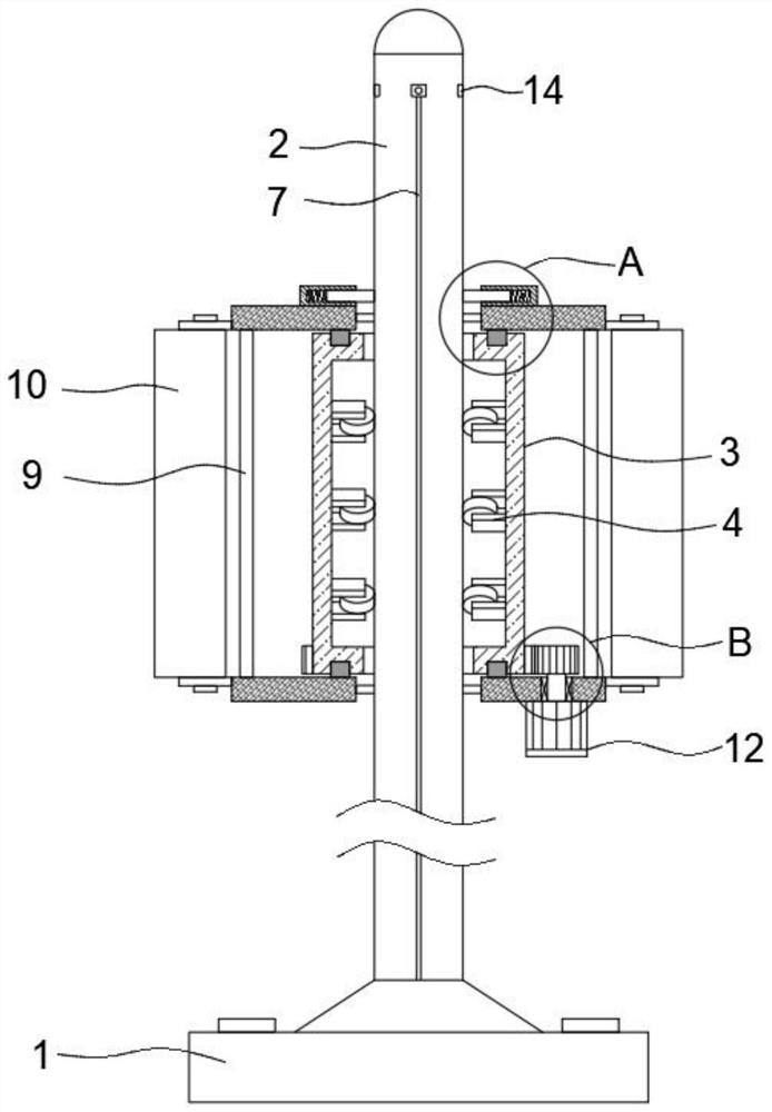 5G base station signal pole