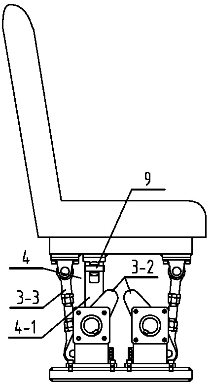 Motor-driven dynamic seat driven by crank connecting rod mechanisms and motion original point determination method thereof