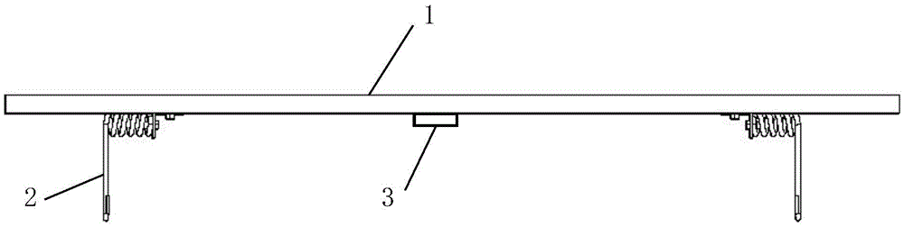 Window alarm panel with lateral elastic connection