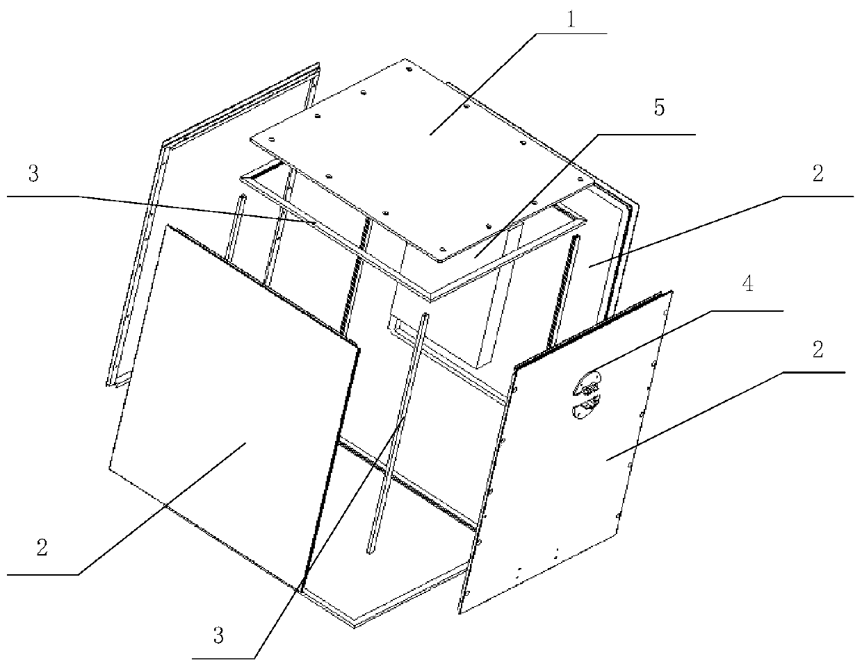 A sealed and noise-reducing structure that can be repaired quickly in orbit