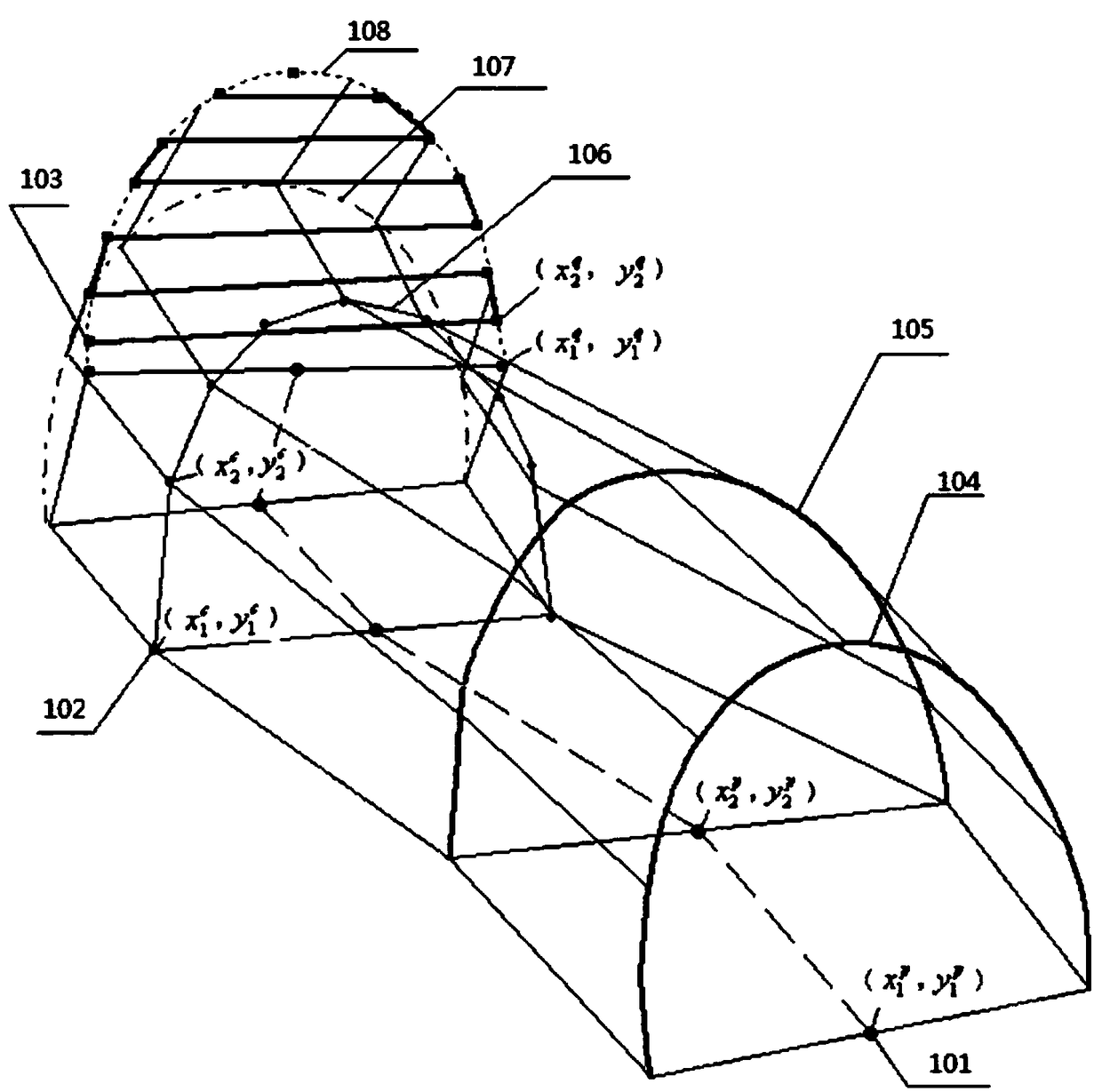 Tunneling method and system for automatic surveying, mapping and positioning