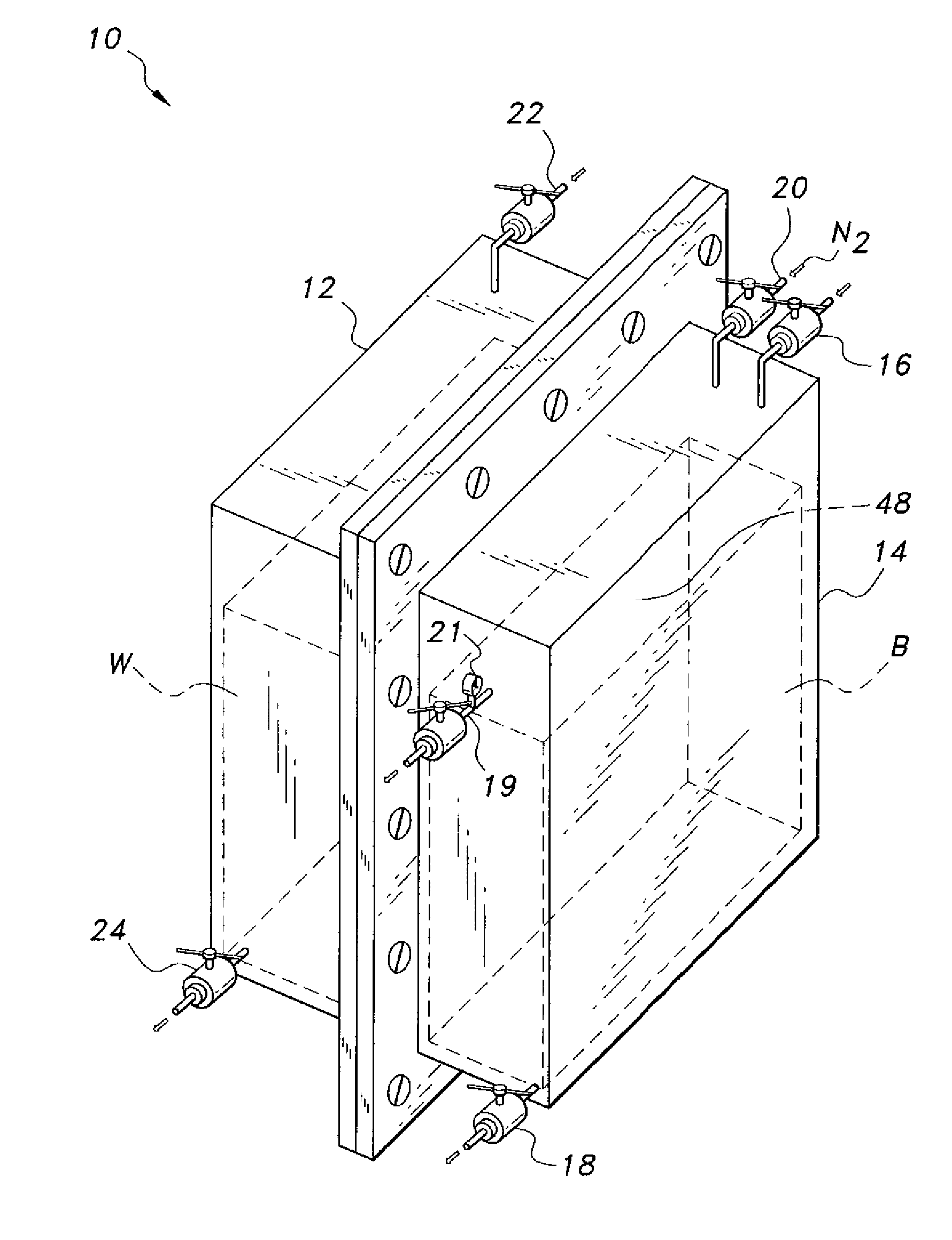 Device and method for testing reverse osmosis membranes