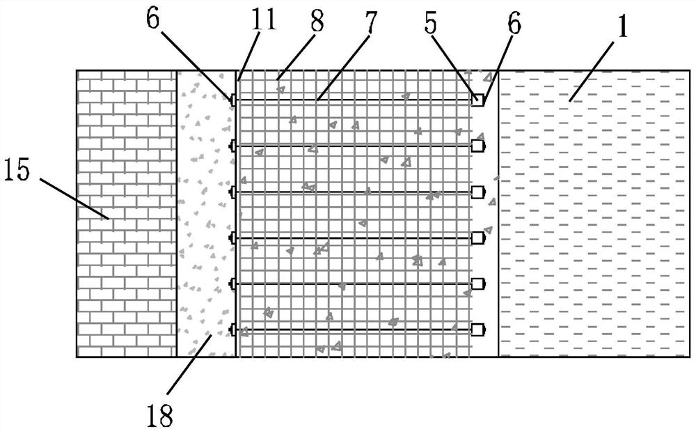 A road landslide emergency and permanent support integrated structure and construction method