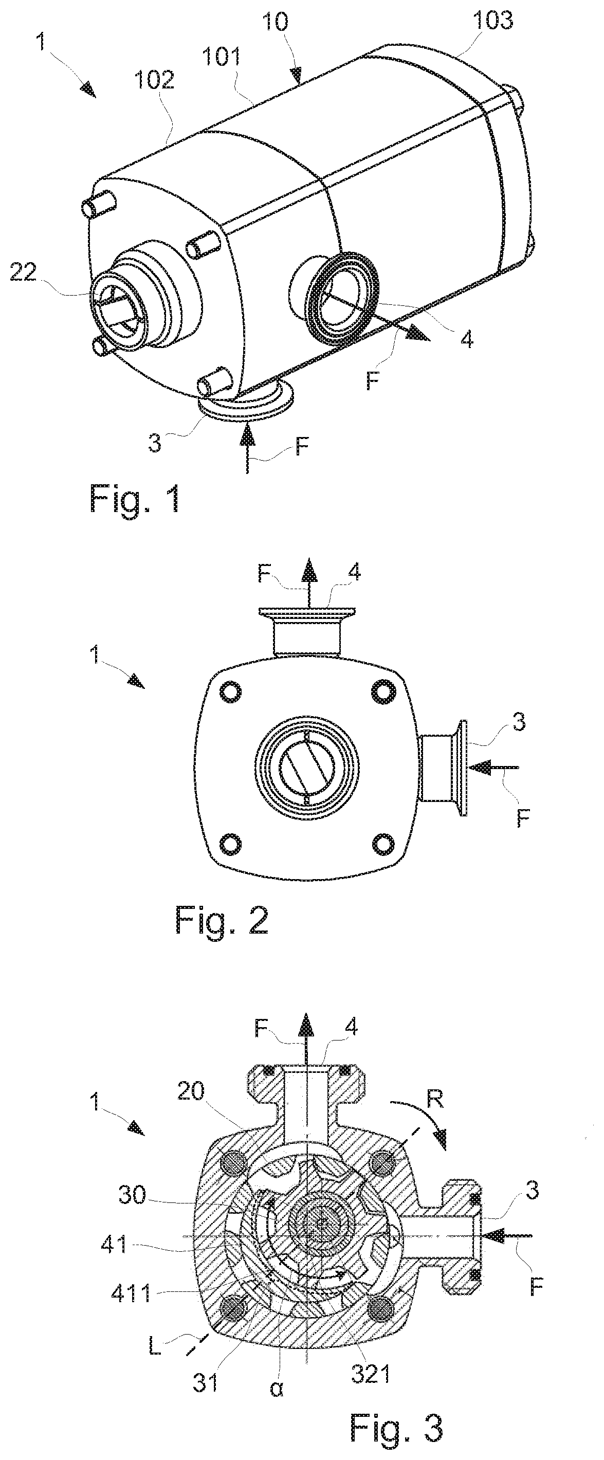 Food product pump with impeller and star wheel