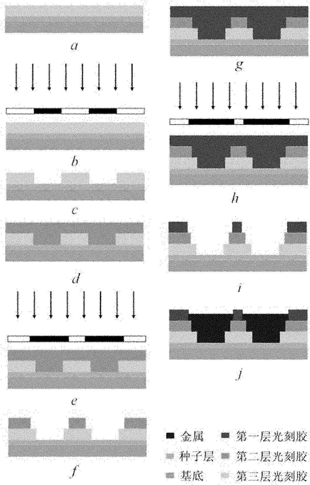 Processing method of micro-component in multi-layer structure and solidified SU-8 photoresist sheet