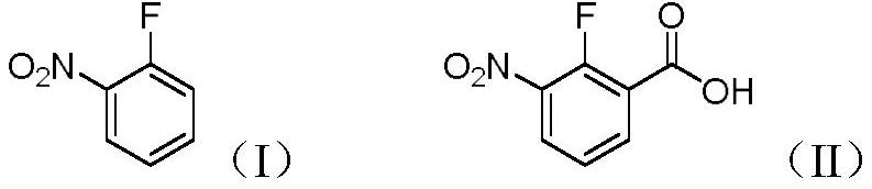 Preparation method of 2-fluoro-3-nitrobenzoic acid