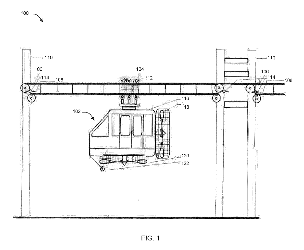 System and method for managing transportation using a self-propelled cab