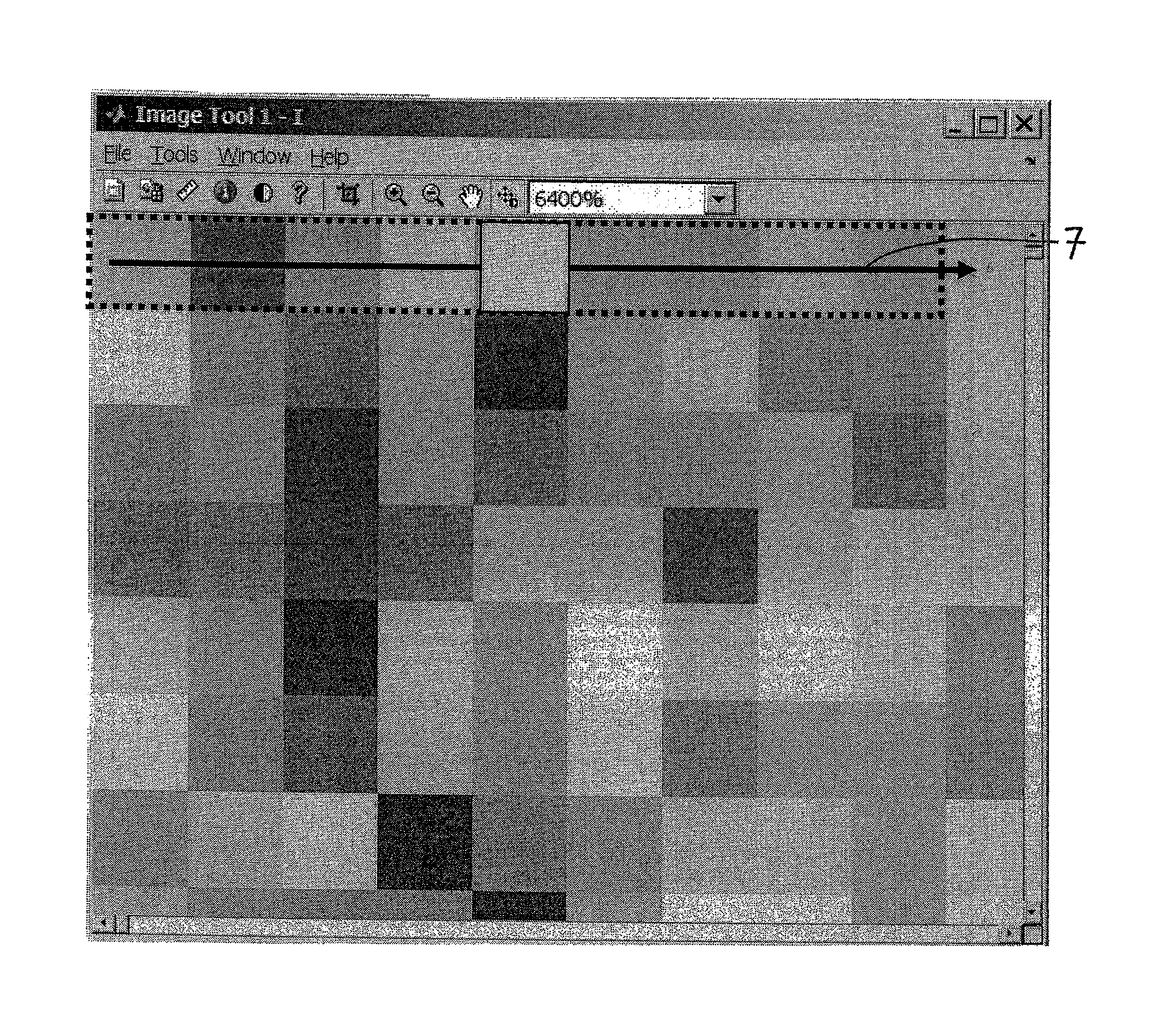 Image processing method for suppressing spatio-temporal column or row noise