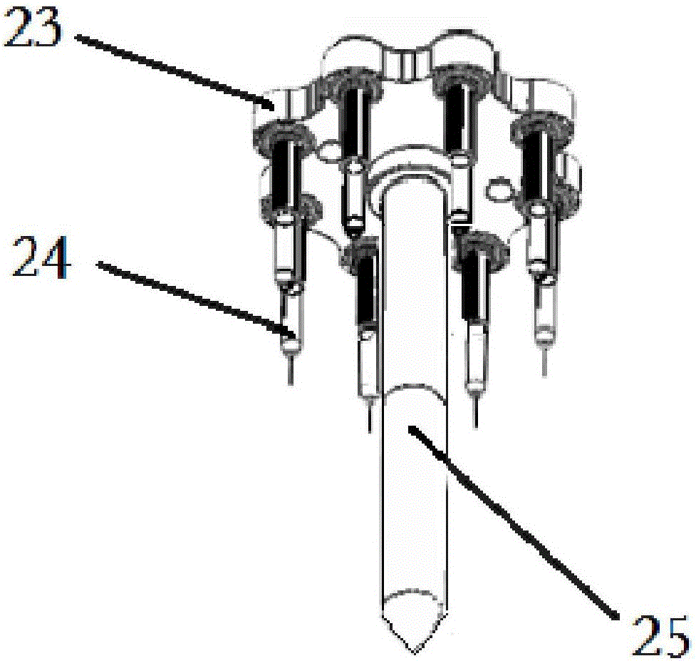 Static sounding composite type geochemical microelectrode probe system