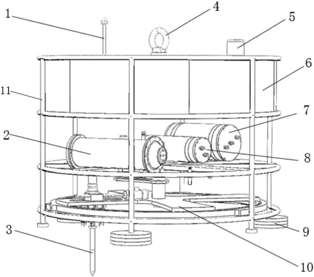 Static sounding composite type geochemical microelectrode probe system