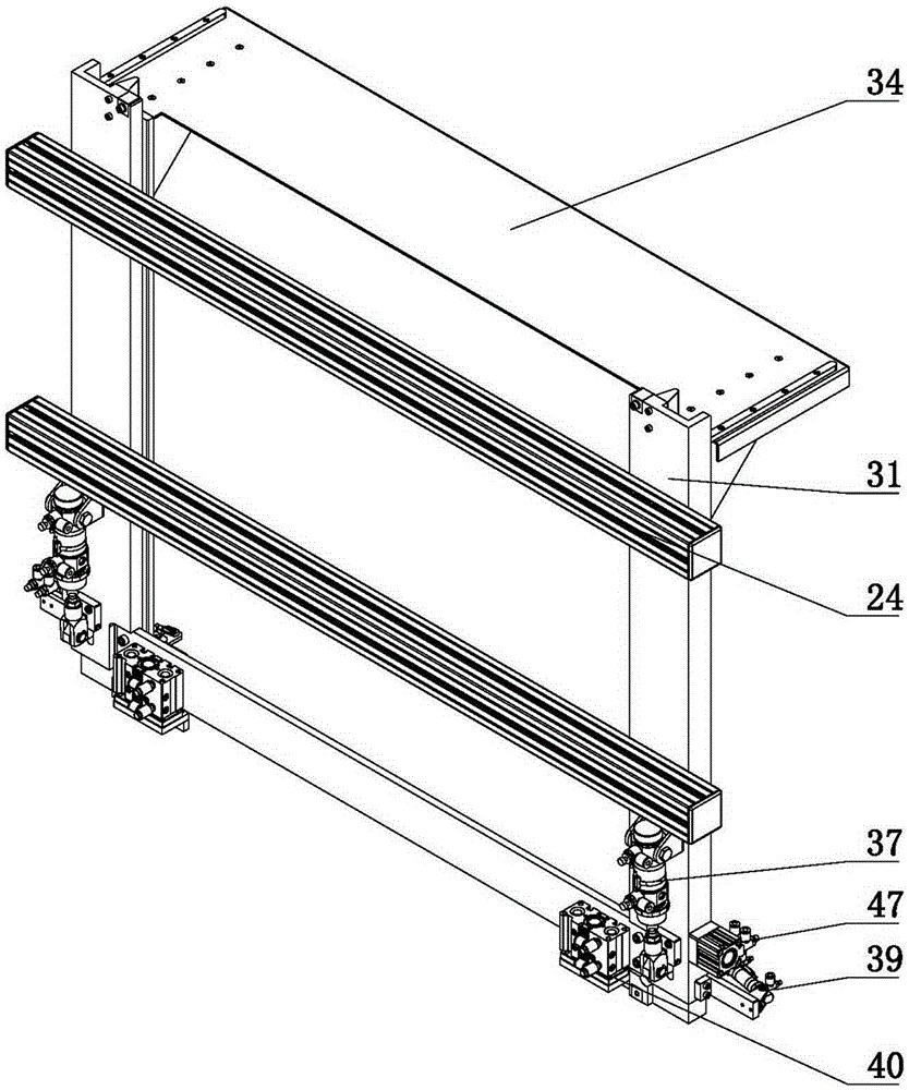 Automatic mounting machine for aluminum profile border corners