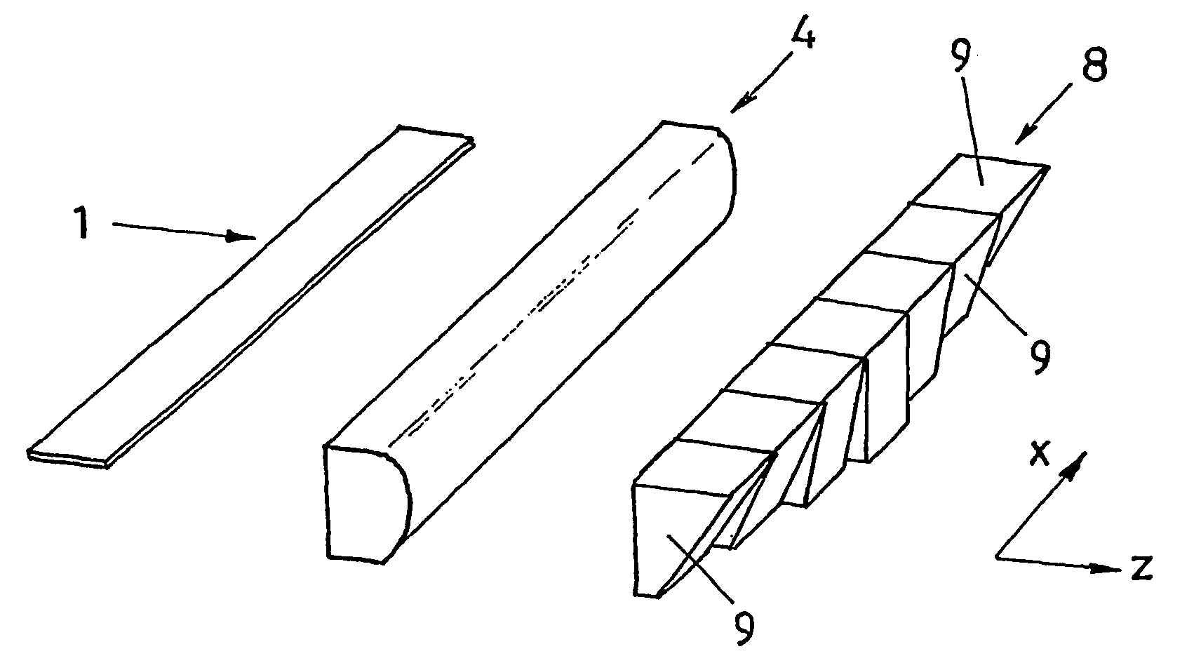 Assembly for correcting laser illumination emitted from a laser light source and method for producing said assembly