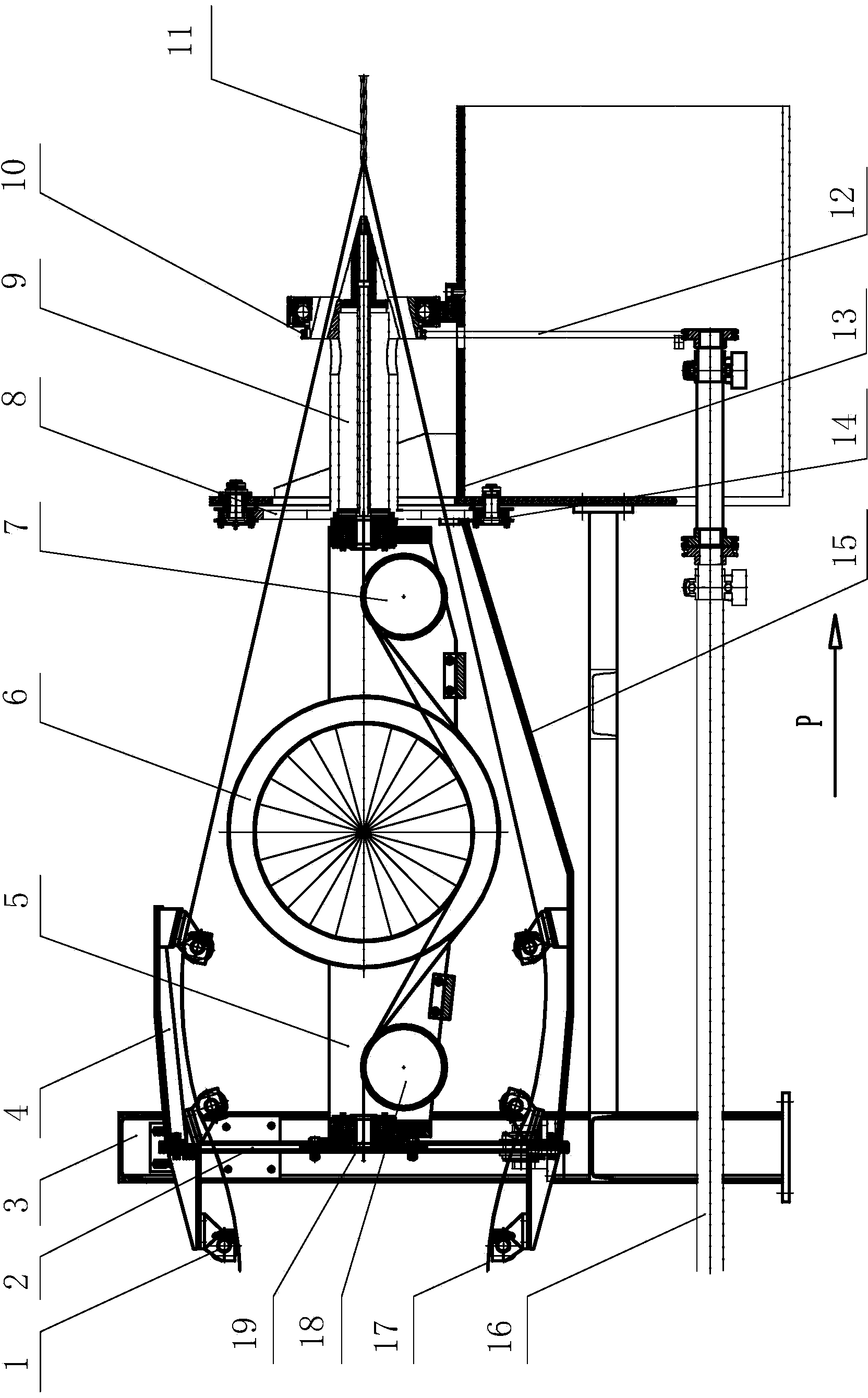 Center filament tensioning device for steel strand monofilament spraying