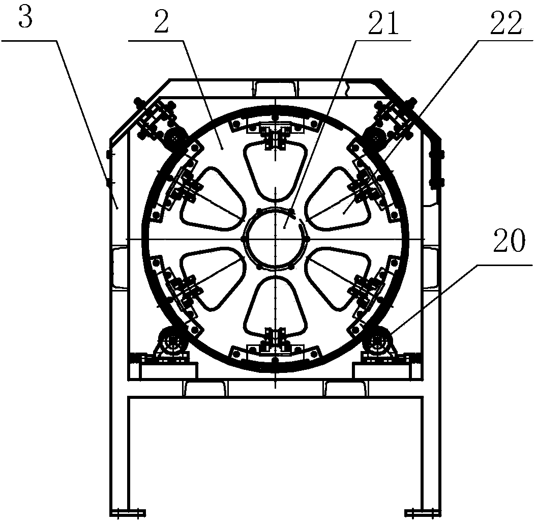 Center filament tensioning device for steel strand monofilament spraying