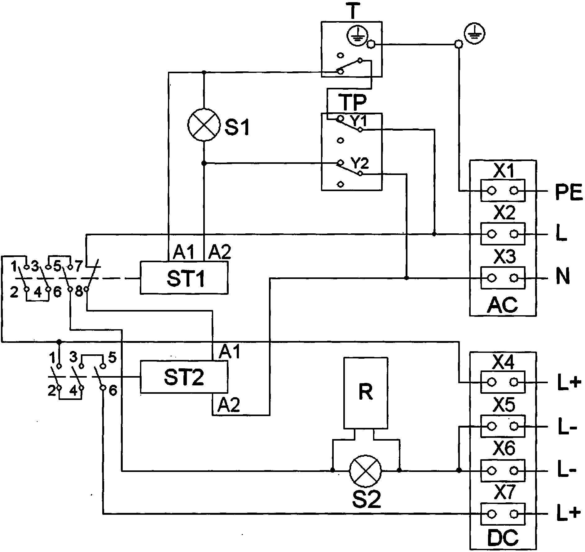 Power switching equipment for boilers used within regulated water heating using direct current form photovoltaic panels