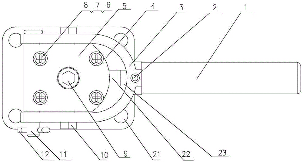 Spring-type locking mechanism provided with stopping power adjustment function