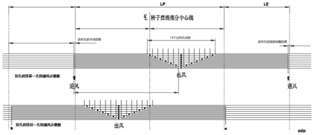 Method for calculating hot-spot temperature of axial double-hole copper bar rotor coil of generator