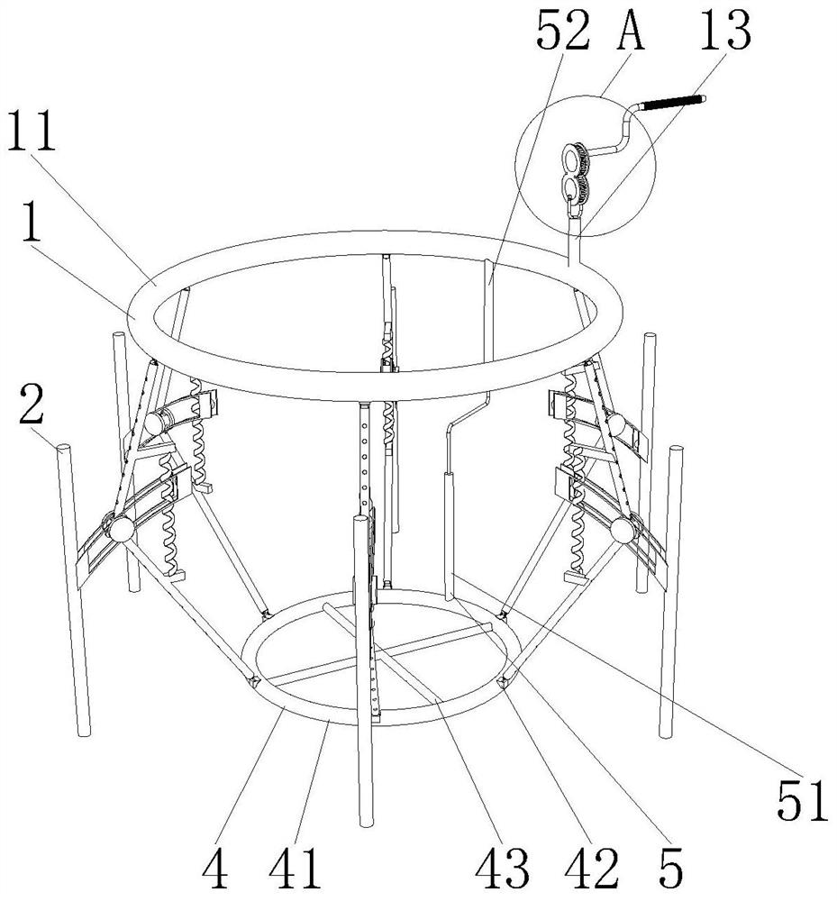 Soil loosening device for flower pots