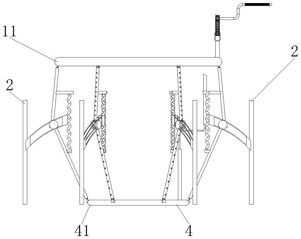 Soil loosening device for flower pots